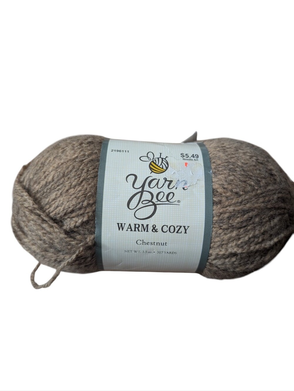 Yarn Bee Warm & Cozy Yarn in Color "Chestnut" - DISCONTINUED, RARE